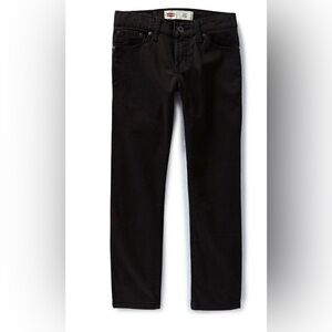 Levi's 511 Slim Fit Sueded Pants, Big Boys - Black 12 New Without Tags